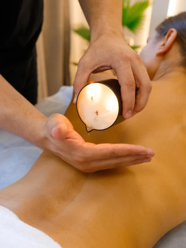 Massage oil candle